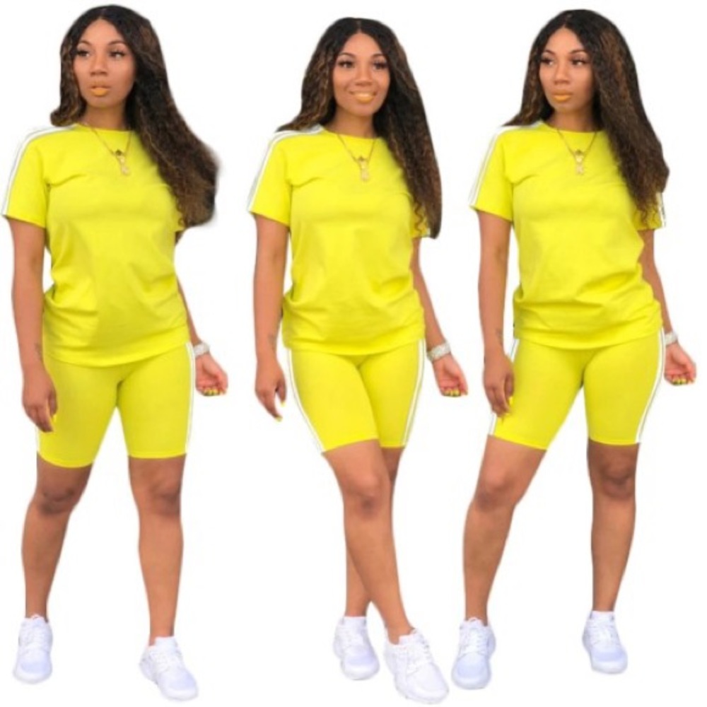Side Stripe 2pc Short Set
